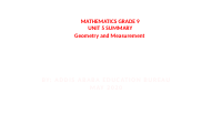 MATHEMATICS GRADE 9 UNIT 5 SUMMARY .pdf